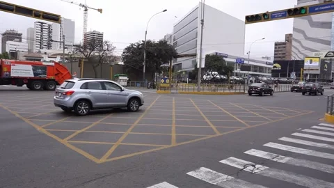 Moving Traffic Lima Peru Stock Footage 167801608
