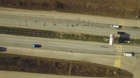Moving Traffic On Motorway Stock-Footage 61157374