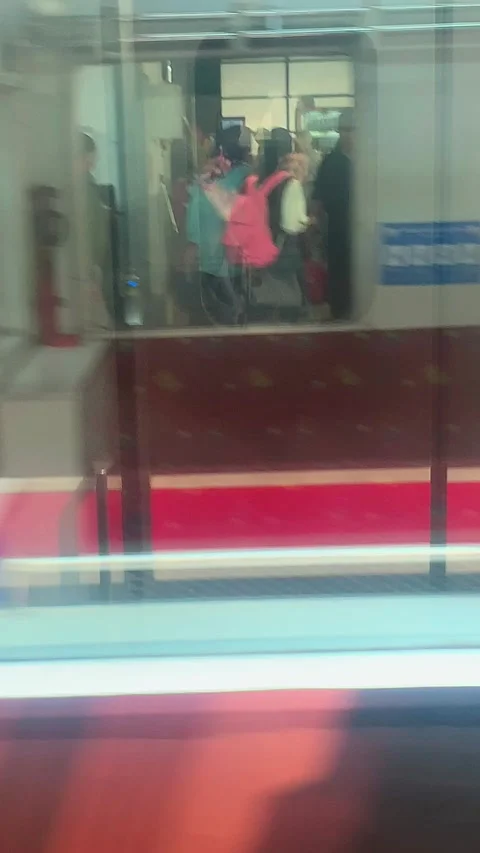 Moving train 1 (Potrait) 库存影片 334585789