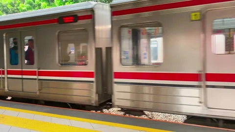 Moving train 2 Stock Footage 334585780