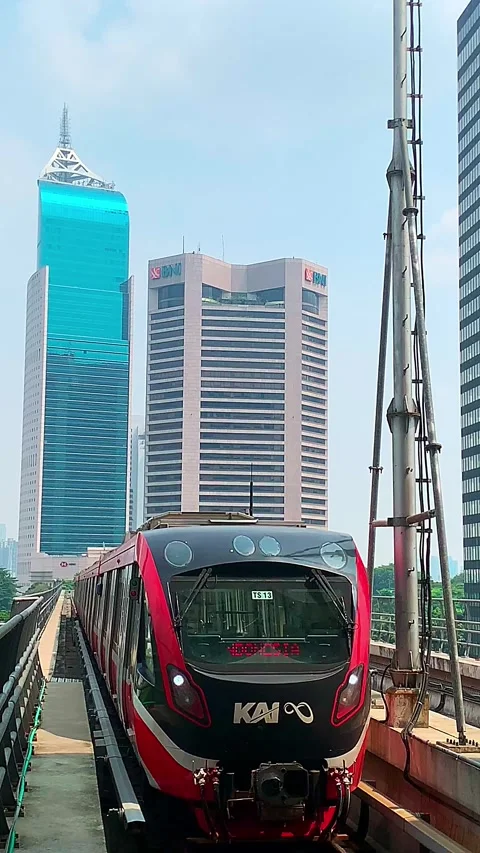 Moving train 3 (Potrait) Stock Footage 334585904