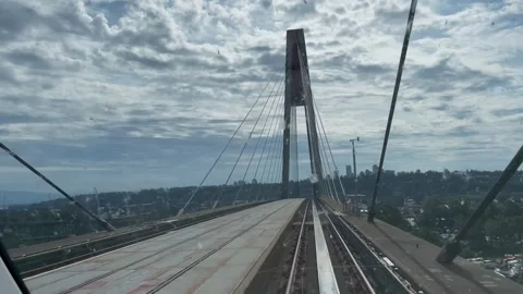 Moving Train in Canada Stock-Footage 246996430