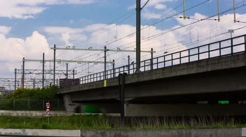 Moving train Stock Footage 37536949