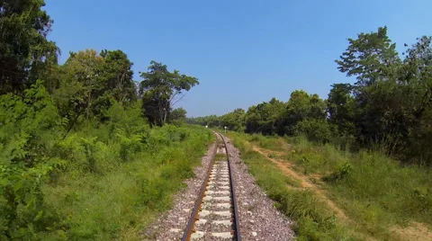Moving of train. Stock Footage 55620772