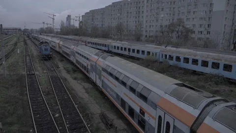 Moving train 스톡 동영상 137764738