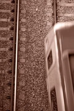Moving train Stock Photos