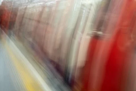 Moving trains Foto stock