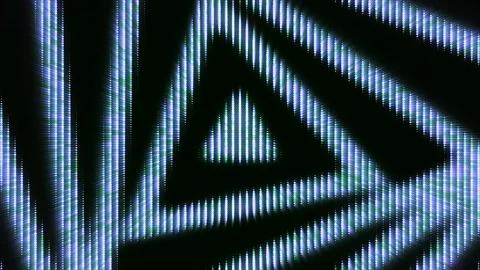 Moving triangular pattern. Animation. Diode background with moving animation of Stock Footage 152968992