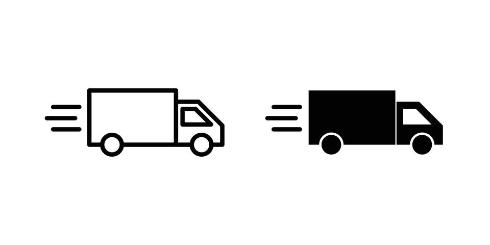 Moving truck icon vector editable eps10 Stock Illustration
