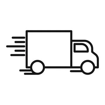 Moving Van Icon Ideal for Relocation Services Illustrazione stock