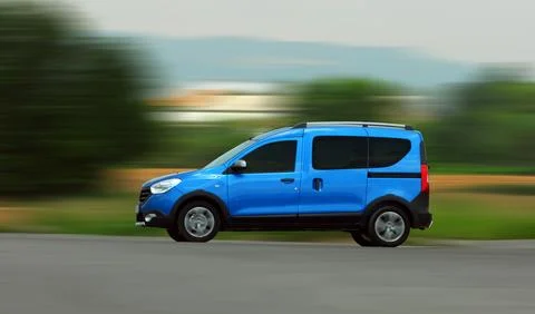 Moving van Stock Photos