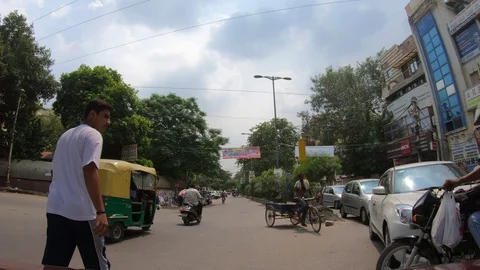 Moving video of Delhi’s traffic Vídeo Stock 116083018