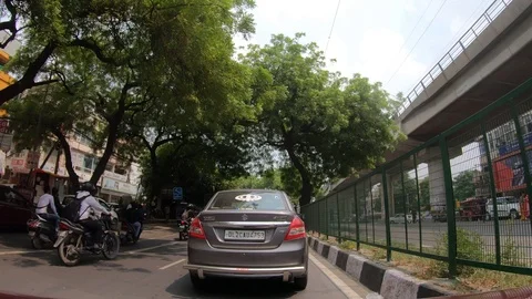Moving video of Delhi’s traffic Vídeo Stock 116083128
