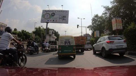 Moving video of Delhi’s traffic Stock-Footage 116083785