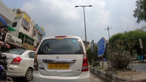 Moving video of Delhi’s traffic Stock-Footage 116085290