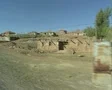 Moving view through rural village SD Footage