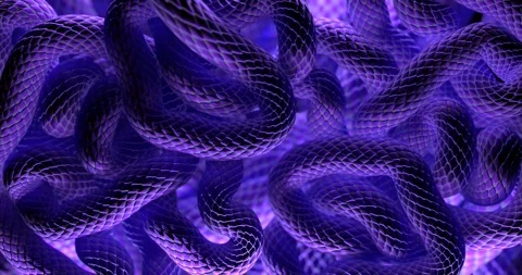 Moving violet colored snake scales. looped 3d animation. Stock Footage 269540670