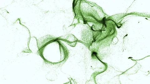 Moving vortex flow of particles in space. Design. Stream of particles diverges Stock Illustration