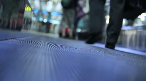 Moving walkway Stock Footage 22579897