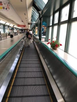 Moving walkway Stock Photos
