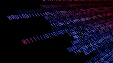 Moving wallpaper embrace the contemporary binary animation with dynamic binary Stock Footage 246820601