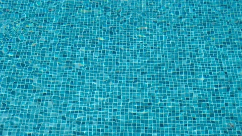 Moving water surface in the pool Stock Footage 145816696
