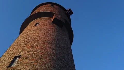A moving water tower Stock Footage 329474654