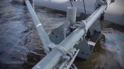 Moving waterwheel Stock Footage 82647748