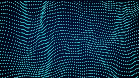 Moving wave of light blue color on a dark blue background Stock Footage 113107839