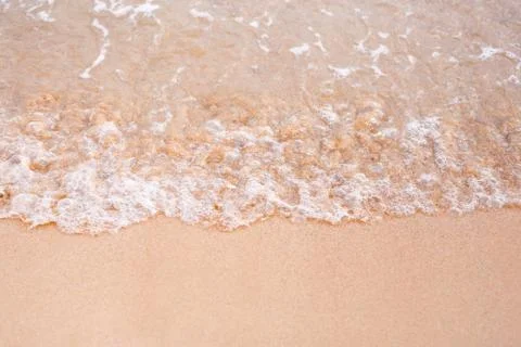 Moving wave on sand Stock Photos