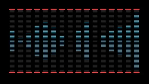 Moving waveform. Abstract animation Stock Footage 98527461