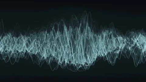 Moving waveform shows unknown frequency. Stock Footage 74833910