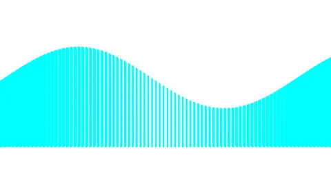 Moving Waves of Blue Lines Chart Video stock 143929910
