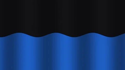Moving waves in shades of blue and black create a visual Video stock 338288640