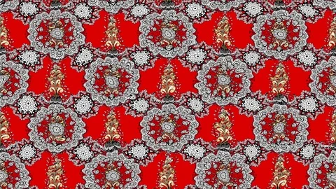 Moving waves vintage pattern Stock Footage 83948269