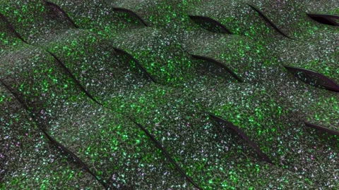 Moving wavy layers. Animation. Beautiful 3d lines move parallel to each other Stock Footage 156877782