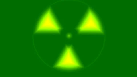Moving Weaving Wave Waving Wobbling Nuclear Material Warn Warning Caution Sig Video stock 140908387