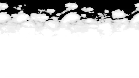 Moving a white cloud within the alpha channel. Stock Footage 290842323
