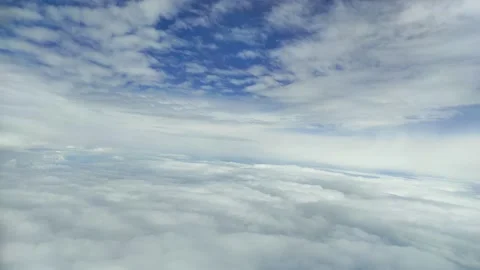 The moving of white clouds in the sky Stock Footage 267854182