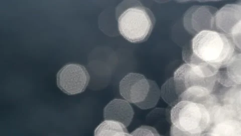 Moving of white glitter lighting circle on blue background Stock Footage 132936990