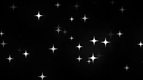 Moving White Glitter Stars with Blinking Starlight Confetti Overlay, 4K Loop Stock Footage 337791070