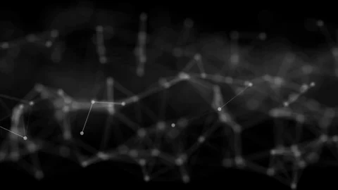 Moving white lines and dots as abstract background Stock Footage 119519489