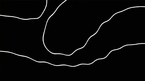 Moving White Lines Over Black Background, Hand Drawn Animation. Seamless Loop Stock Footage 193708573