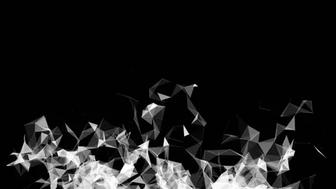 moving white particles on a black backgr... | Stock Video | Pond5