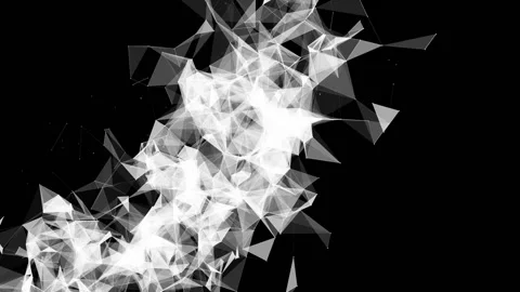 moving white particles on a black backgr... | Stock Video | Pond5
