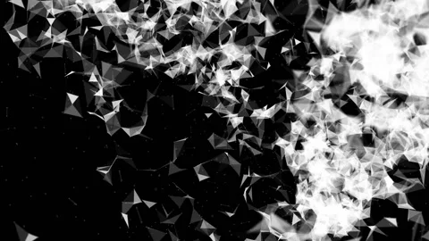 moving white particles on a black backgr... | Stock Video | Pond5