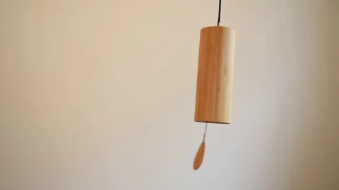Moving wind chimes Stock Footage 72957689