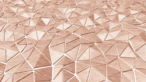 Moving wood triangles pattern looping 3D animation Stock-Footage 170186106