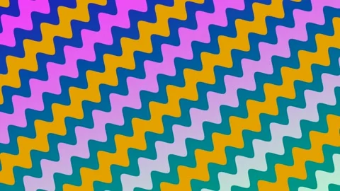 A moving zigzag line texture. Colorful retro pattern background. Stock Footage 165447579