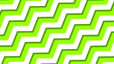 Moving Zigzag shapes over lime green background Stock Footage 245419556